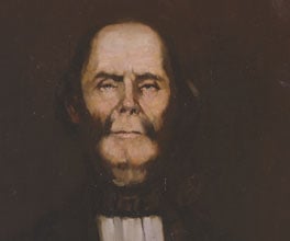Portrait of William Buckley painted some time after his return to Melbourne.