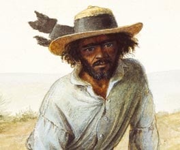 Painting of Dick, the Aboriginal guide who saved the lives of two members of the Burke and Wills expedition.