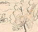 Sketch by Angus McMillan showing the ranges between Omeo and Woods Point.