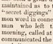 Newspaper article from 1857 detailing the latest gold finds.