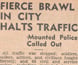 Newspaper article about a fight between GIs and Diggers on the streets of Melbourne.