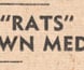 Newspaper item about the troops at Tobruk proudly adopting the name "Rats."
