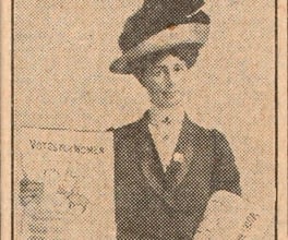 Article describes Vida Goldstein's experiences selling a suffragette newspaper on the streets of Melbourne.