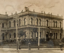 Photograph of Trades Hall.
