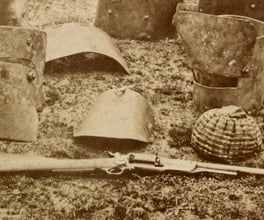 Parts of two suits of armour worn by the Kelly gang.