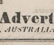 Front cover of the first printed edition of the Melbourne Advertiser newspaper.