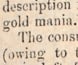 Newspaper column showing high wages offered during the gold rush.